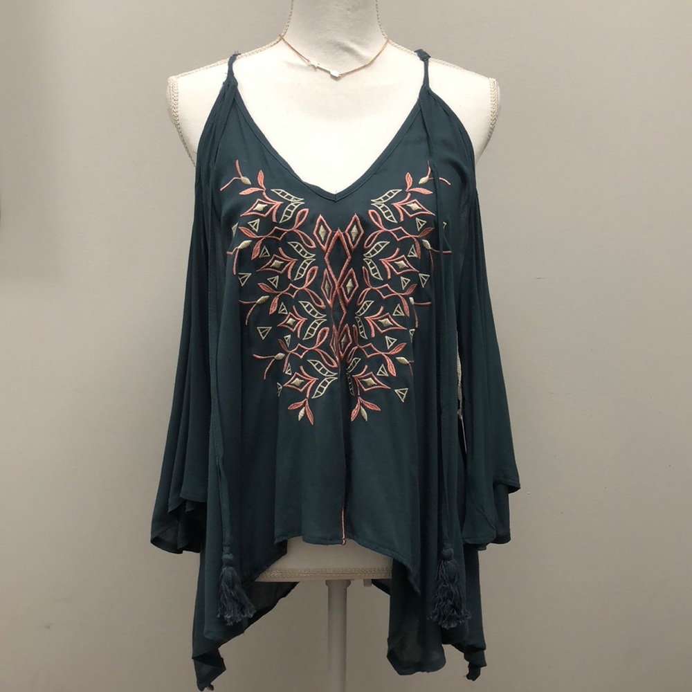 NEW vintage Havana off shoulder flow top